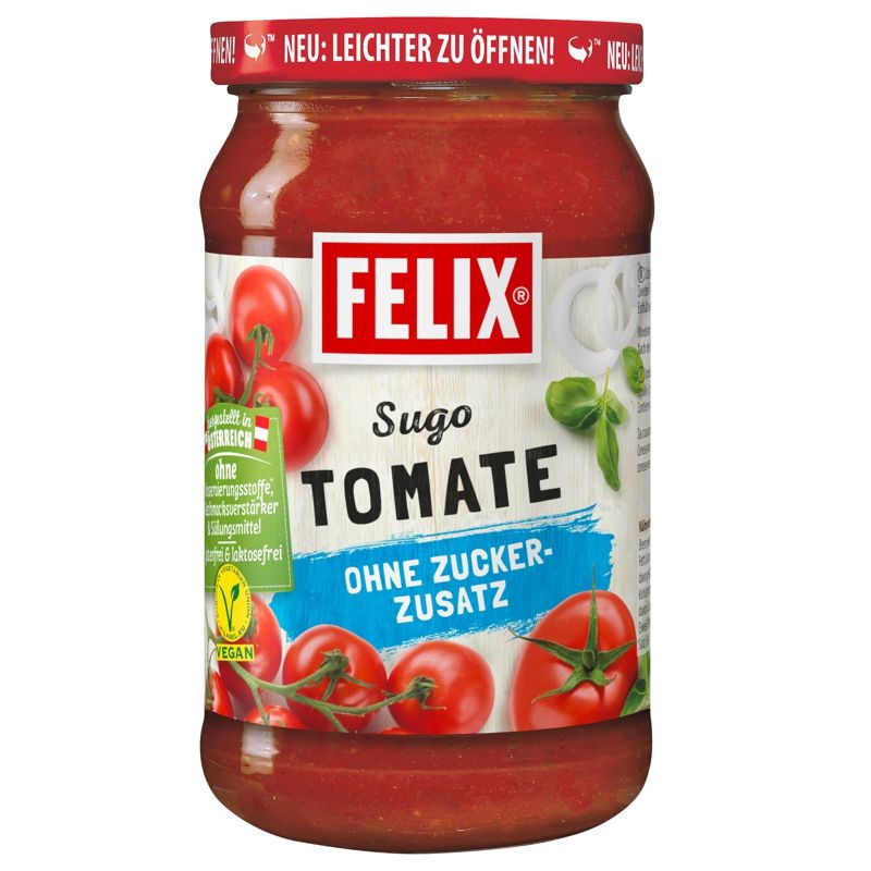 Felix Sugo Tomate ohne Zuckerzusatz 360 g – Pur, fruchtig & gesund