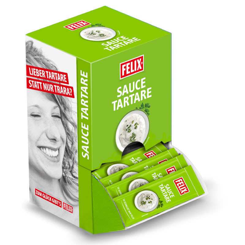 Felix Portionen Sauce Tartare 100x18 g – Der Klassiker unter den Saucen