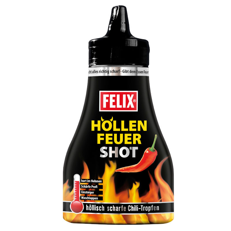 Felix Höllenfeuer Shot 130 g – Höllisch scharf und fruchtig!