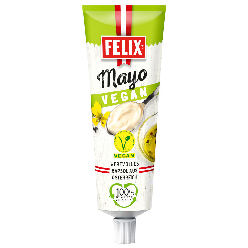 Felix Vegane Mayonnaise 250 ml – Cremige, pflanzliche Alternative mit 72% Fett
