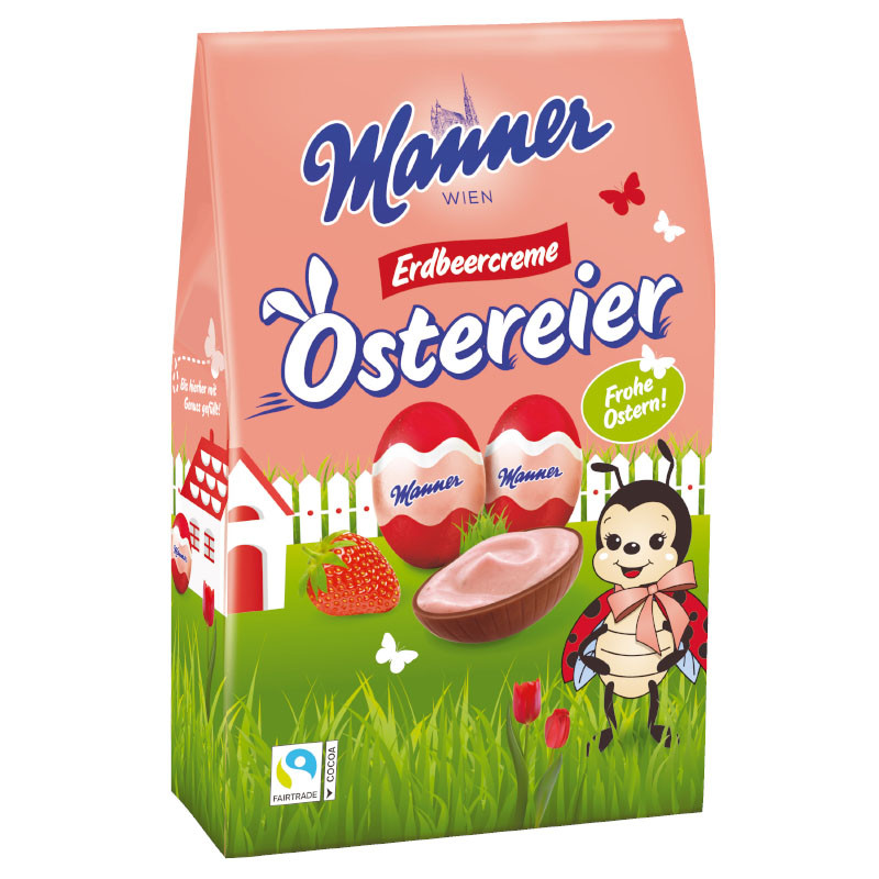 Manner Oster Creme Eier Erdbeer 150 g