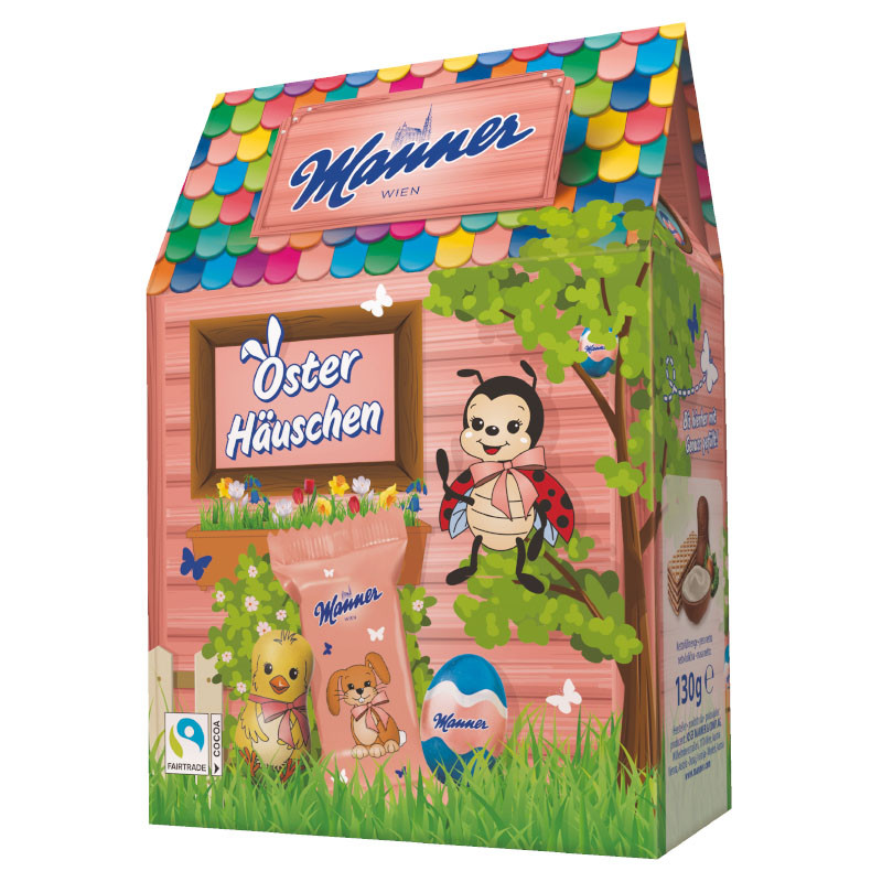 Manner Ostertiere Osterhäuschen   130 g