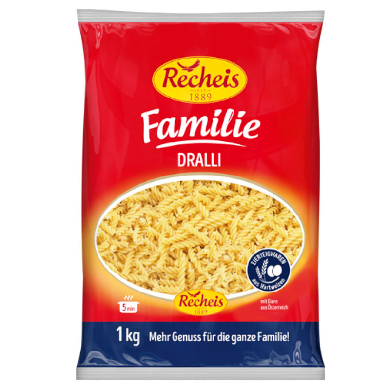 Recheis Familie Dralli 1 kg – Vielseitige Dralli für verschiedene Gerichte