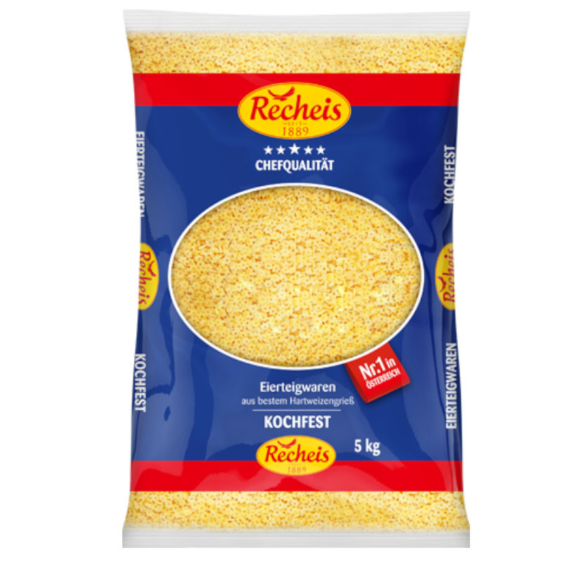 Recheis Sternchen 2 Ei 5 kg – Perfekt für Suppen, Eintöpfe und Kindergerichte
