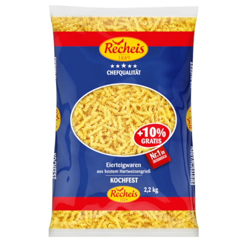 Recheis Dralli 2-Ei 2 kg – Nährstoffreiche Dralli aus 2-Ei-Teig