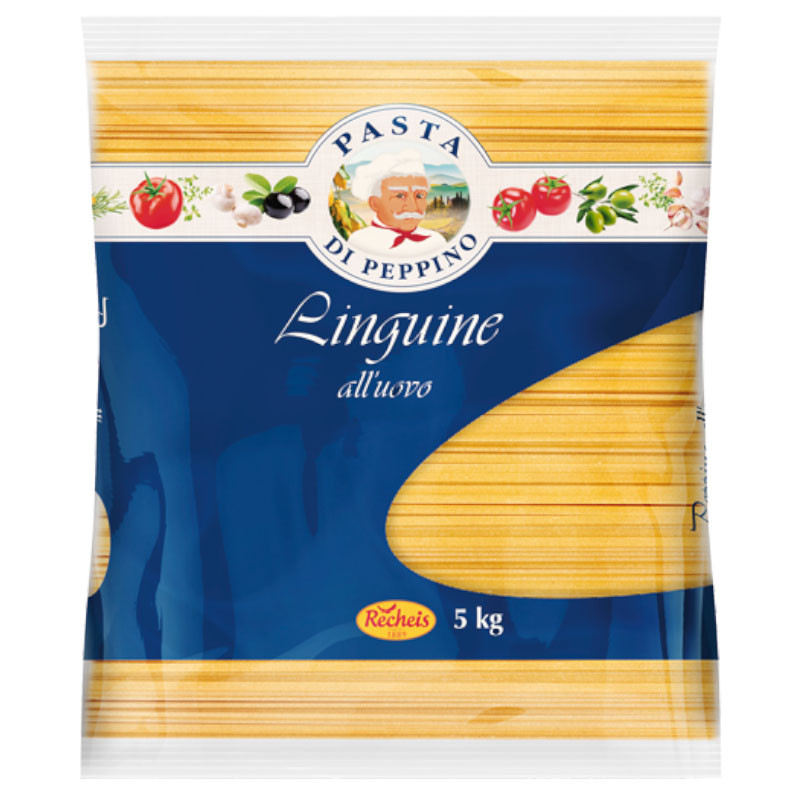 Pasta di Peppino all'uovo Linguine 5 kg – Feine Eier-Linguine für edle Pastagerichte
