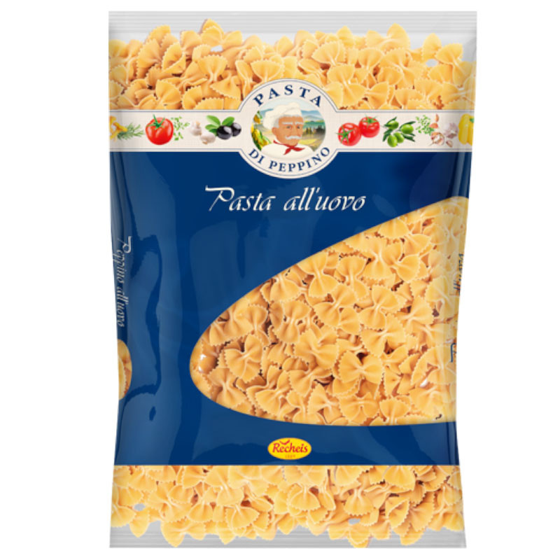 Pasta di Peppino all'uovo Farfalle 5 kg – Authentische Eierfarfalle für vielseitige Gerichte