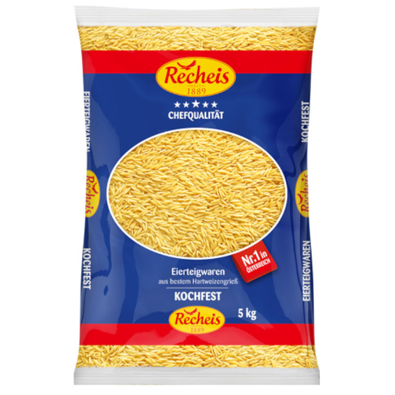 Recheis Teigreis 2 Ei 5 kg – Ideal für Suppen, Eintöpfe und Salate