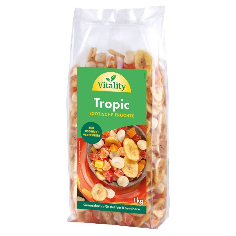 Vitality Tropic Mix 1 kg – Exotischer Fruchtgenuss mit Joghurtveredelung