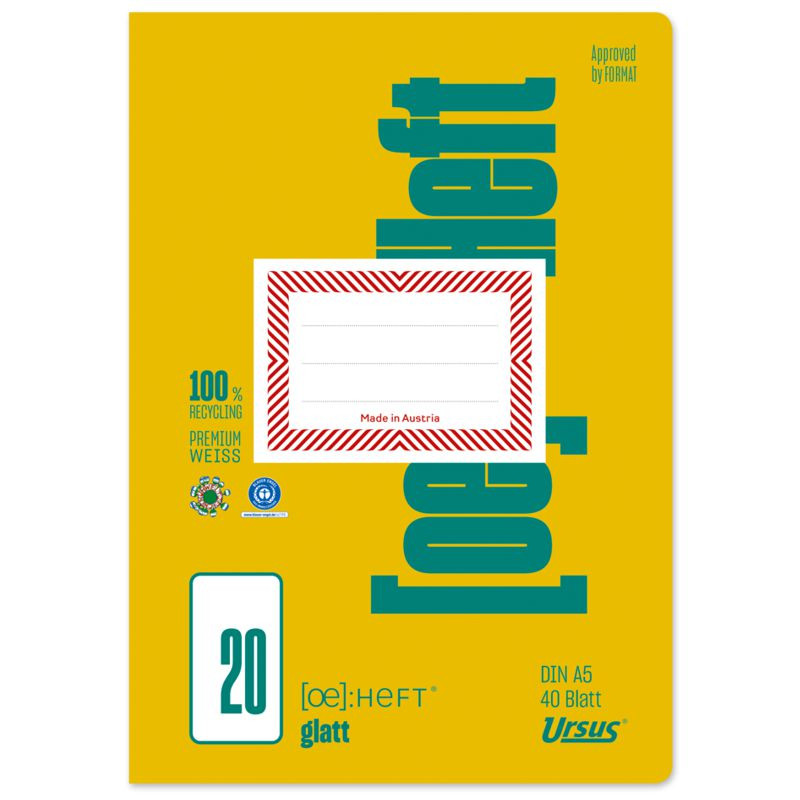 Ursus OE Heft OE.20 A5 40 Blatt 80g/qm glatt