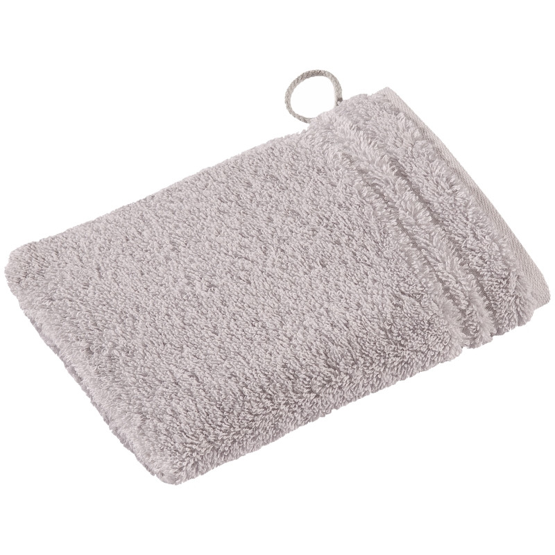 Vossen Waschhandschuh Vienna Style Supersoft 22x16 cm Light Grey 721