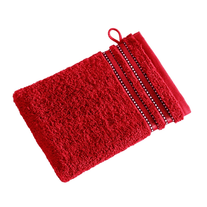 Vossen Waschhandschuh Cult de Luxe 22x16 cm Purpur 3705