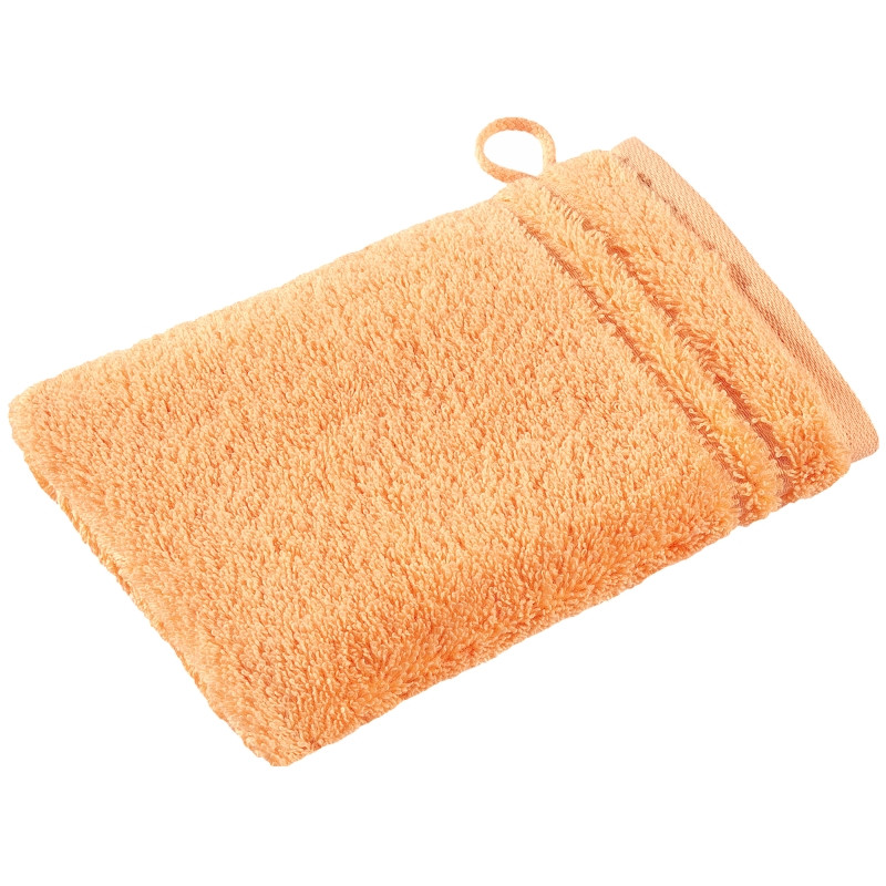 Vossen Waschhandschuh Vienna Style Supersoft 22x16 cm Apricot 220