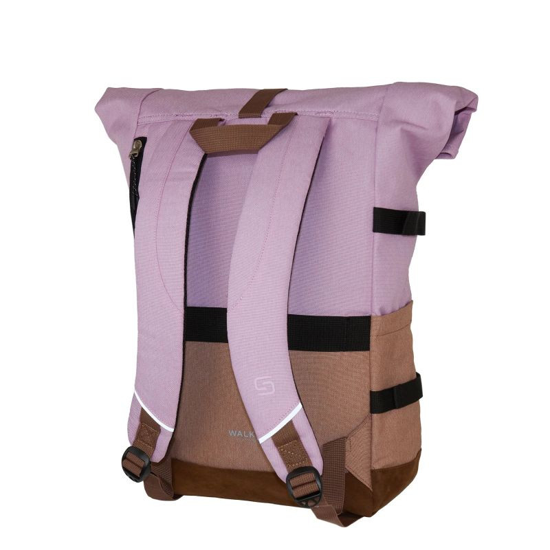 Walker Lifestyle Rucksack Roll Up Two Mauve / Biscuit