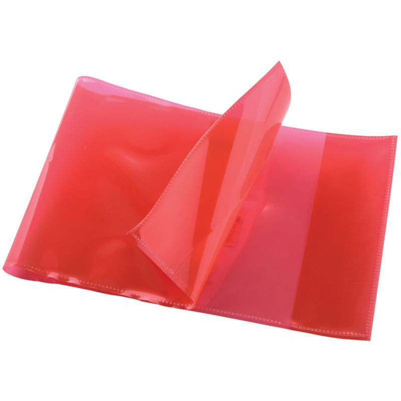 Donau Hefthülle A5quer PP 150µm rot