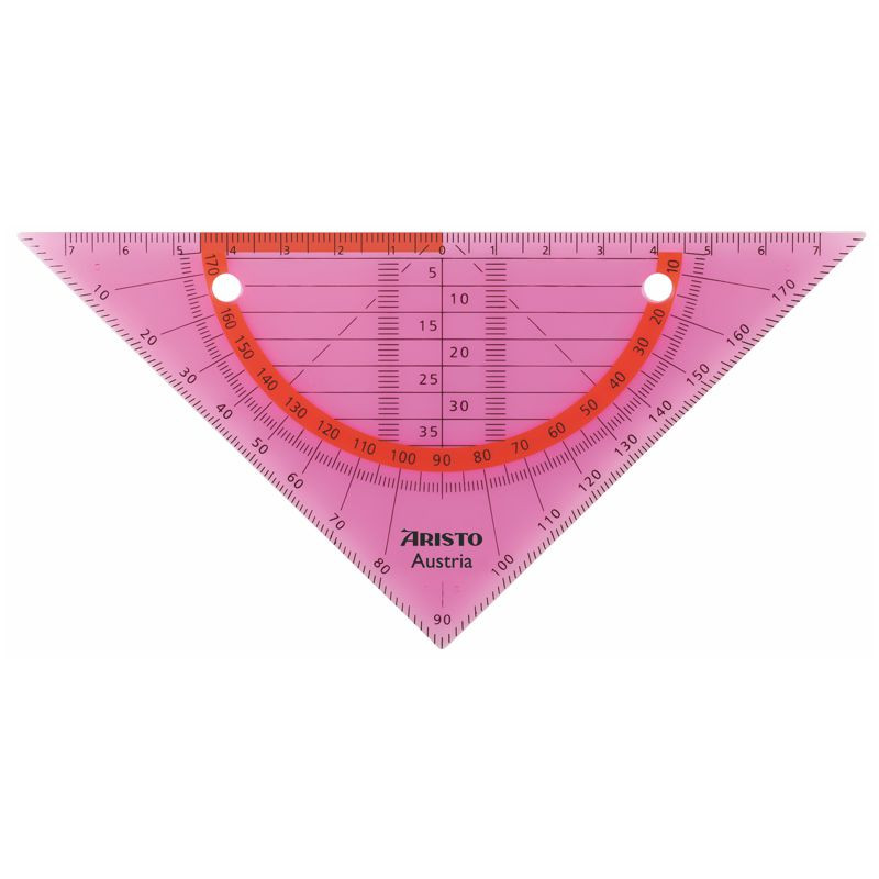 ARISTO Flex Geometrie Dreieck 16 cm biegsam neonpink