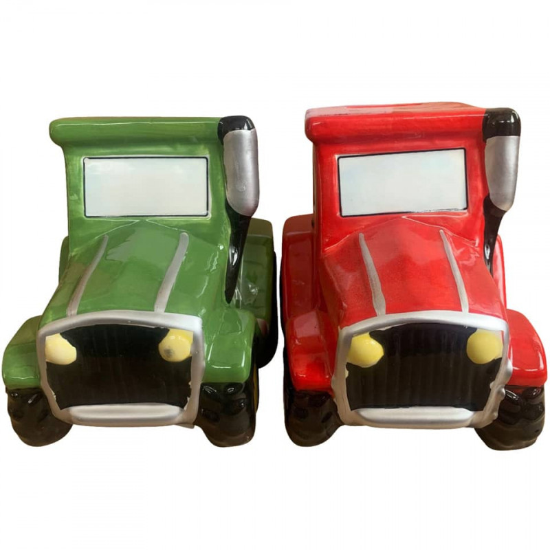 Spardose Traktor sortiert Keramik 12x14,8x13 cm