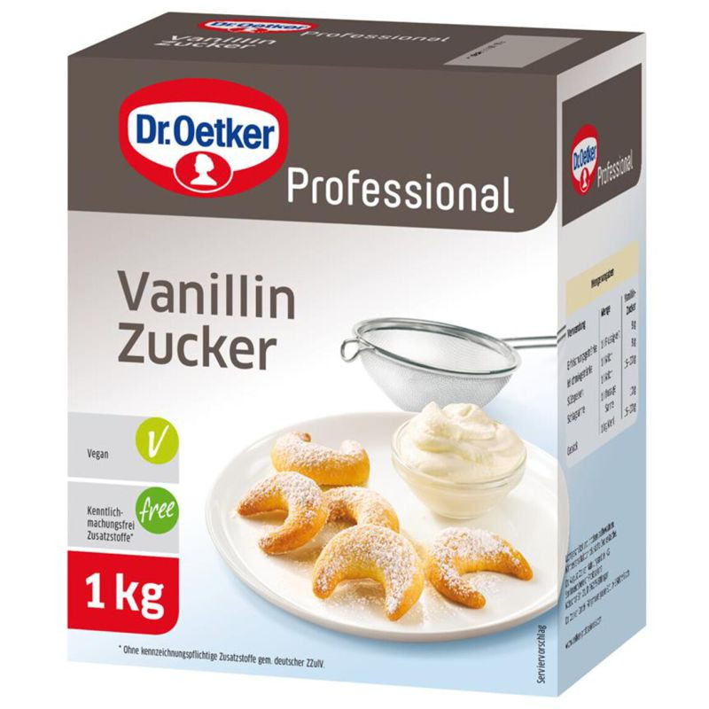 Dr. Oetker Vanillin Zucker Faltschachtel 1 kg