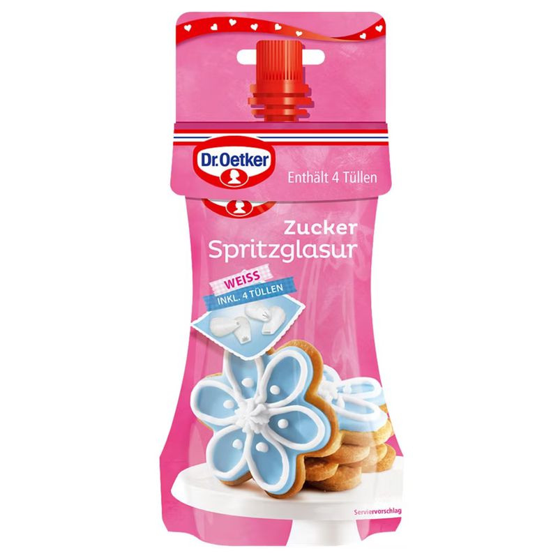 Dr. Oetker Zucker Spritzglasur weiß 140 g
