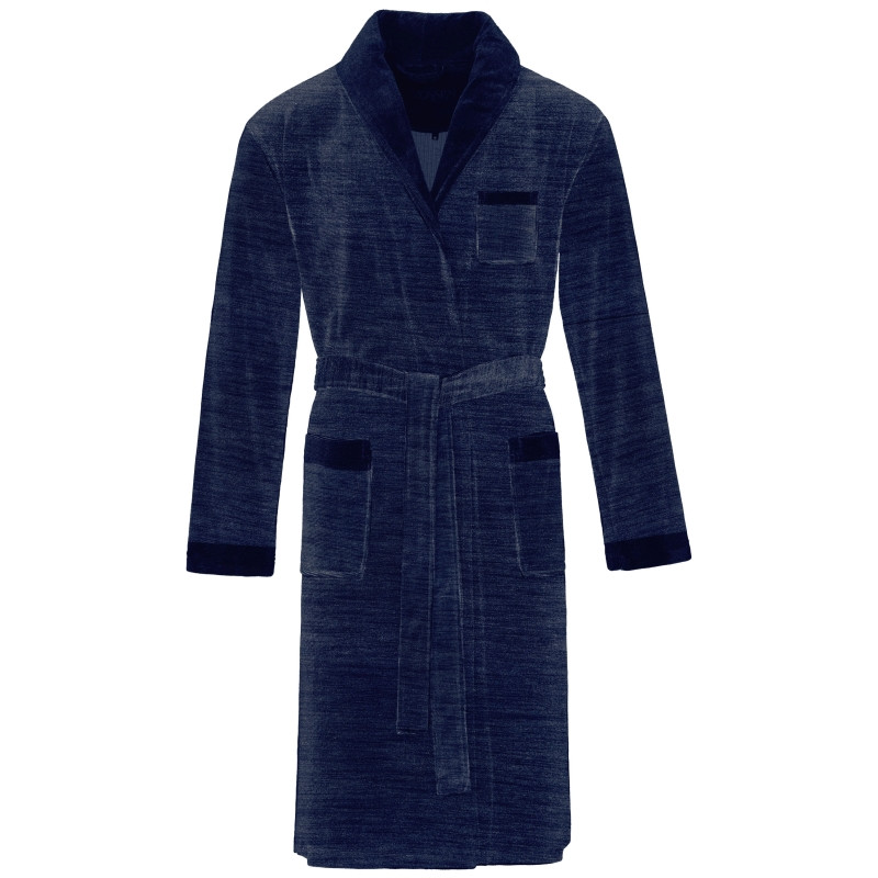 Vossen Bademantel Alberto Herren L Blue 001