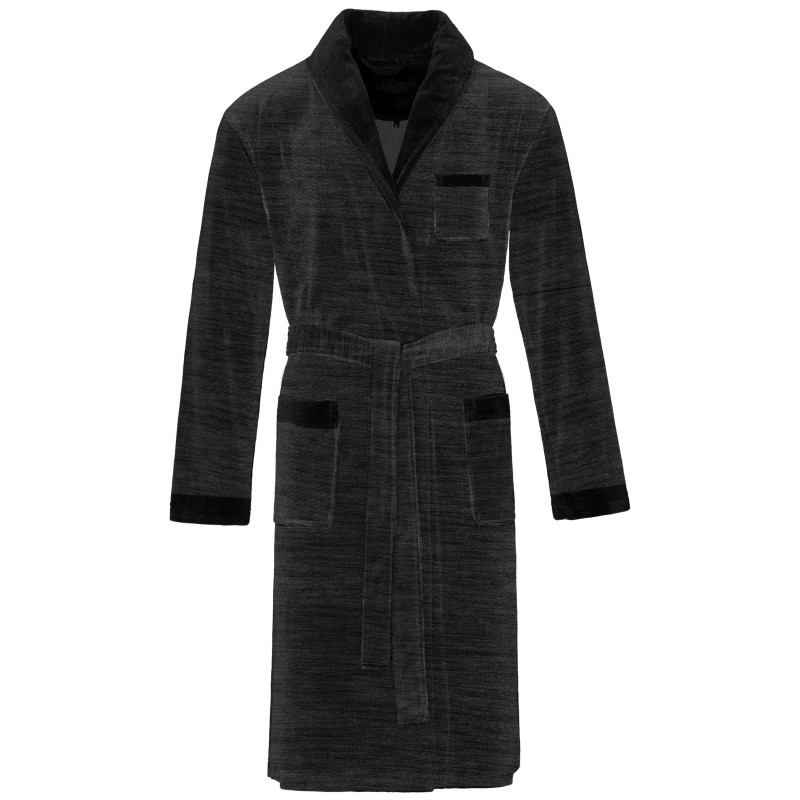 Vossen Bademantel Alberto Herren XL Black 002