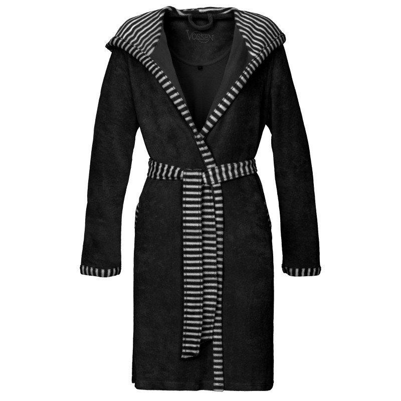 Vossen Bademantel Juno Damen S Schwarz 790