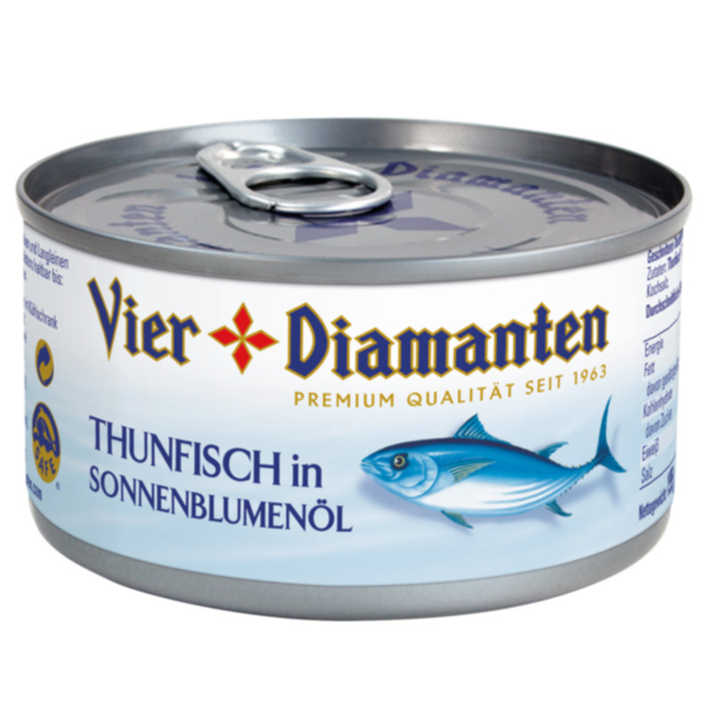 Vier Diamanten Thunfisch in Öl 195g
