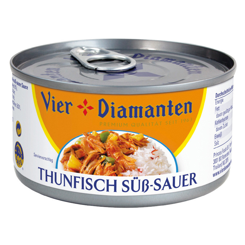 Vier Diamanten Thunfisch süß-sauer 185g