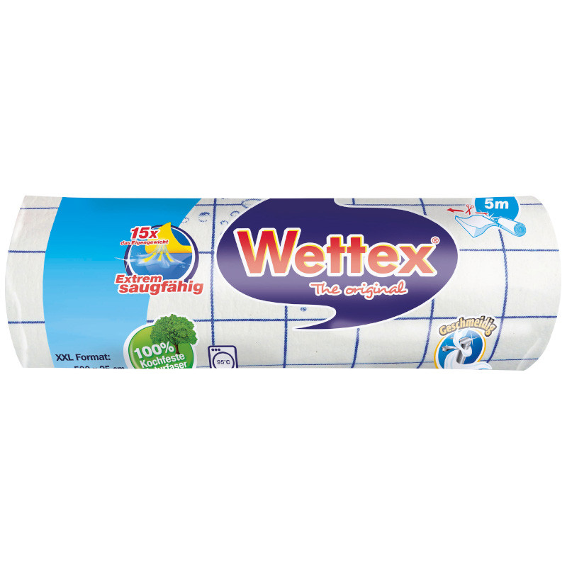 Wettex dünn Rolle 25x5m