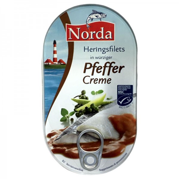 Norda MSC Heringsfilets in Pfeffer-Creme - günstig online einkaufen