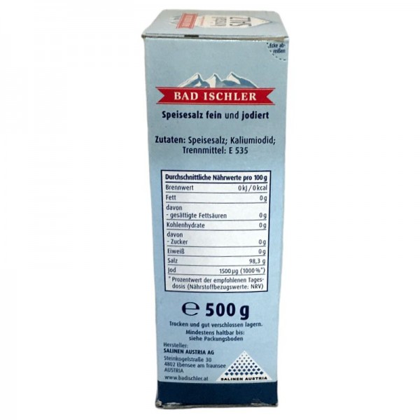 Bad Ischler Kristallsalz jodiert 500g