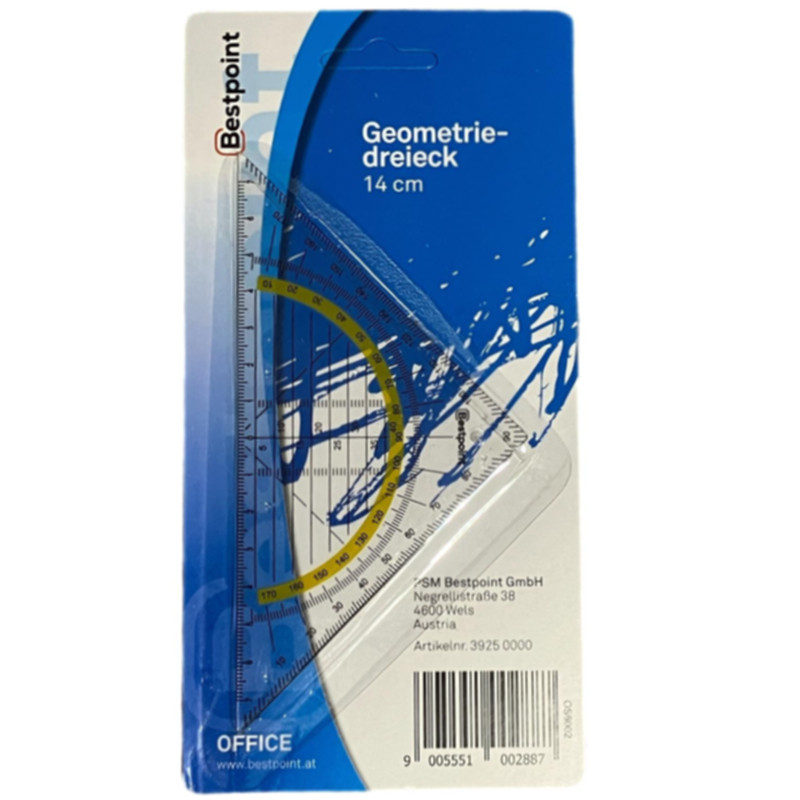Bestpoint Geometriedreieck 14 cm