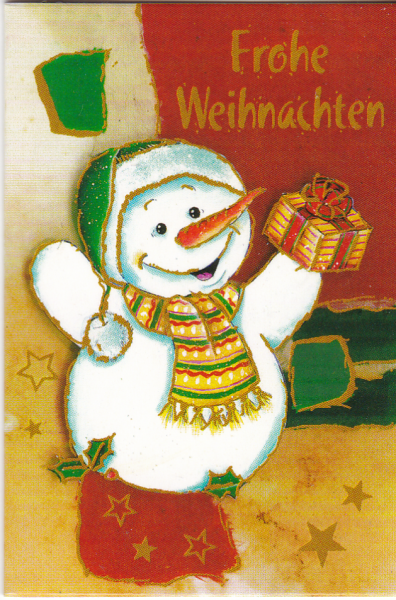 Geschenkanhänger Klappkarte 7,5x5,5 - 1 Stück