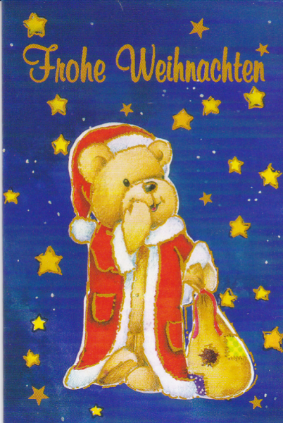 Geschenkanhänger Klappkarte 7,5x5,5 - 1 Stück