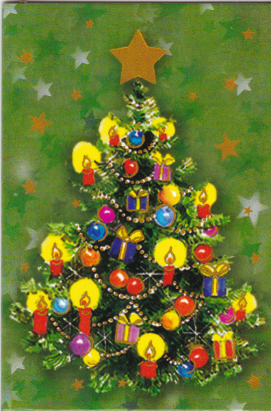 Geschenkanhänger Klappkarte 7,5x5,5 - 1 Stück