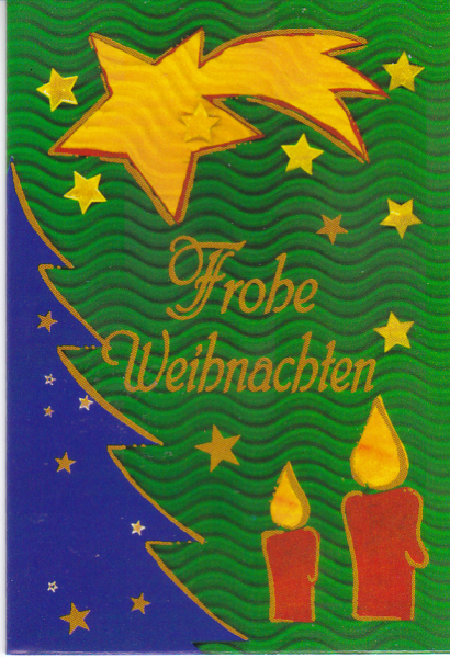 Geschenkanhänger Klappkarte 7,5x5,5 - 1 Stück