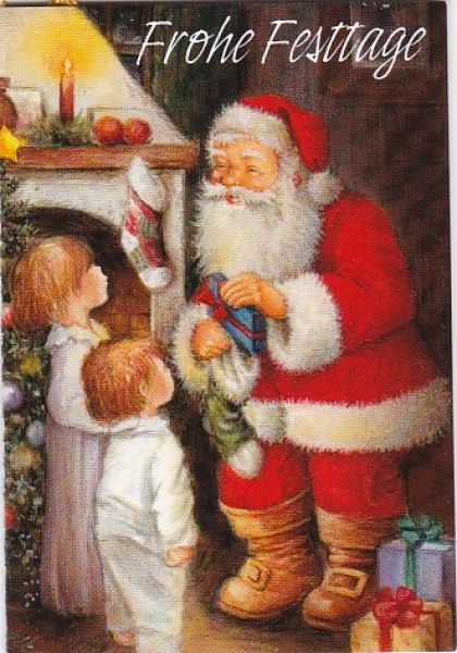 Geschenkanhänger Klappkarte 7,5x5,5 - 1 Stück