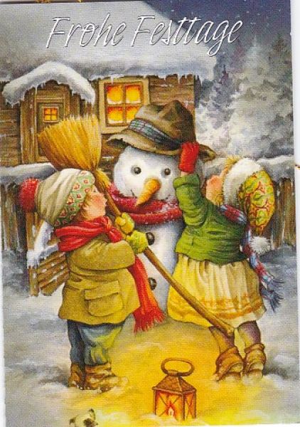 Geschenkanhänger Klappkarte 7,5x5,5 - 1 Stück