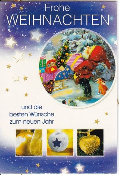 Geschenkanhänger Klappkarte 7,5x5,5 - 1 Stück