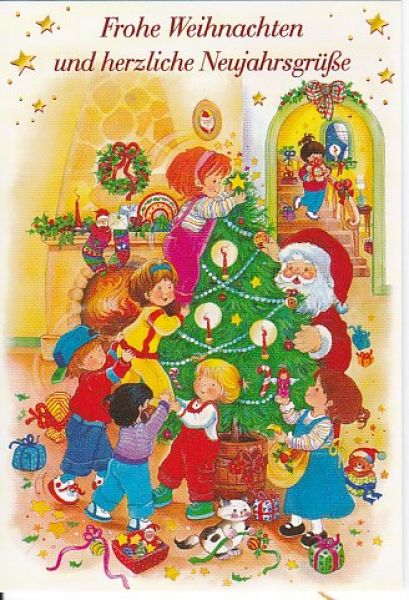 Geschenkanhänger Klappkarte 7,5x5,5 - 1 Stück