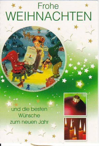 Geschenkanhänger Klappkarte 7,5x5,5 - 1 Stück